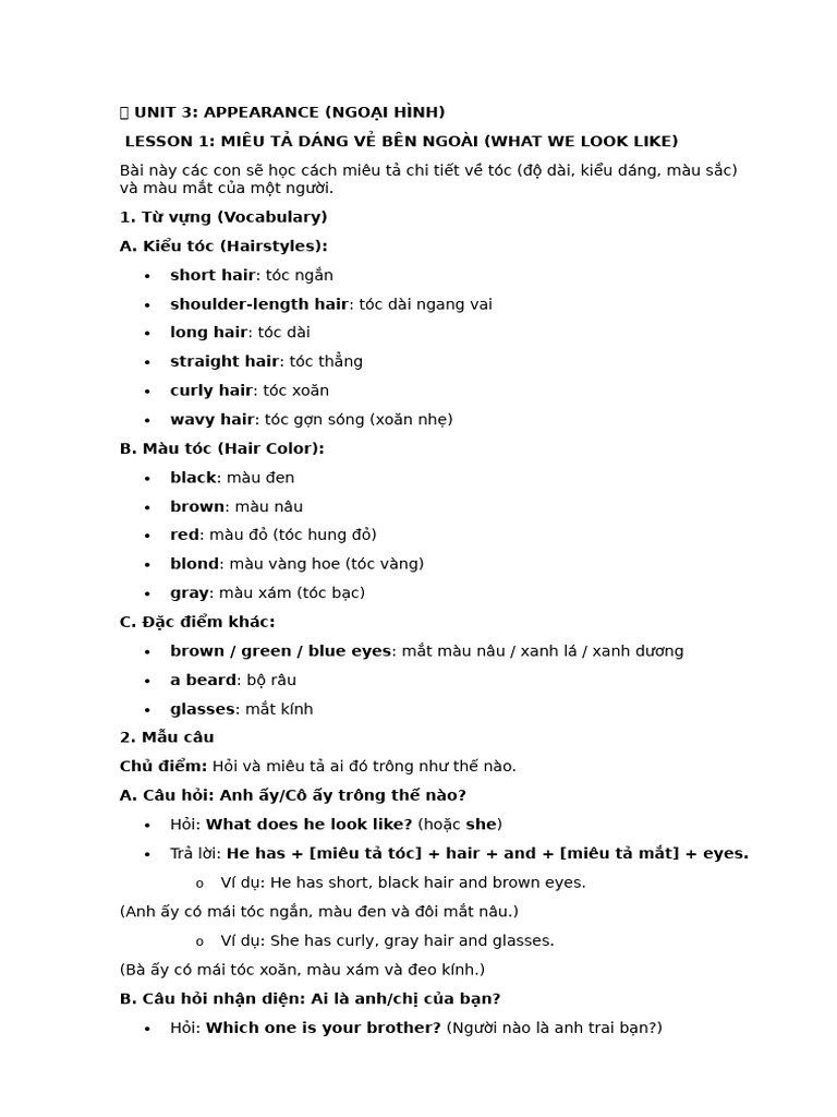 Unit 3 Lesson 1-2 | PDF
