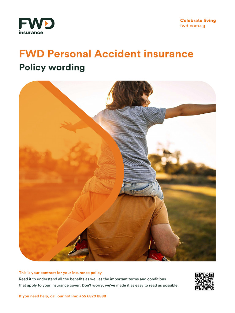 FWD Personal Accident Insurance Policy Wording | PDF | Insurance ...