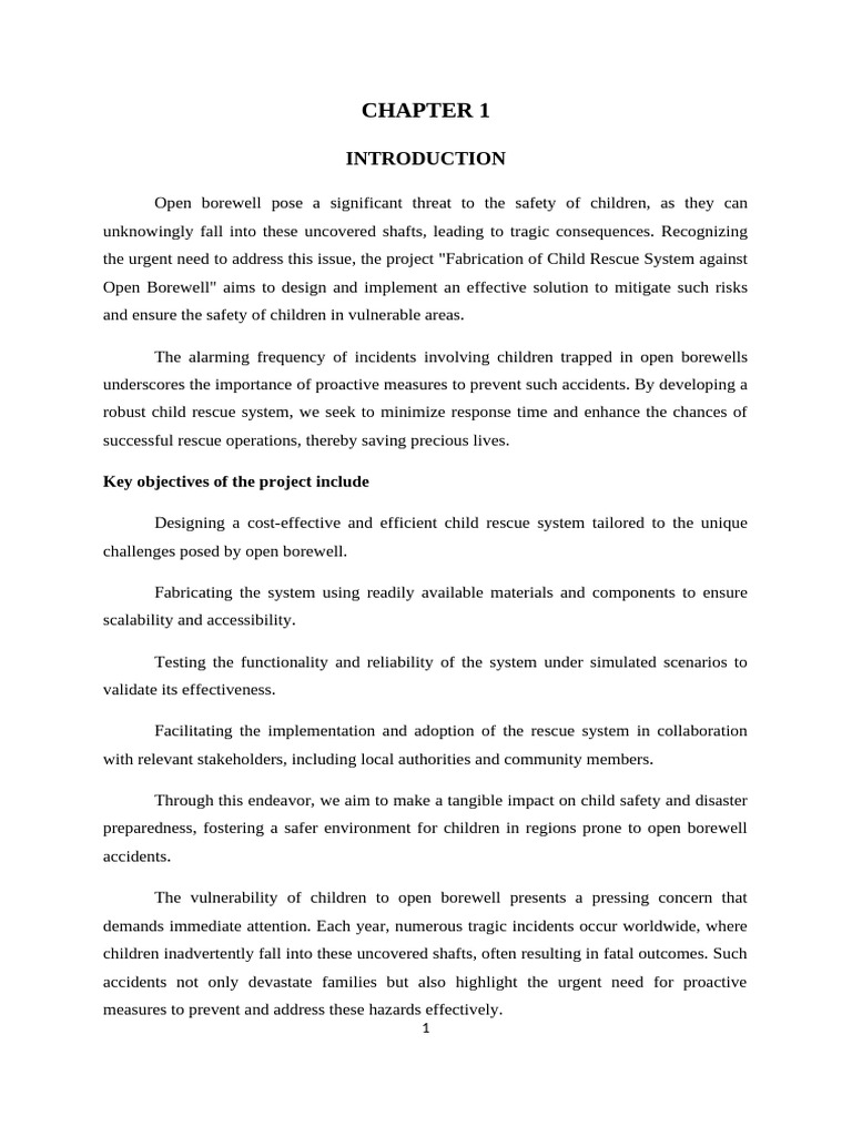 11 Fabrication of Child Rescue System Against Open Borewell | PDF ...