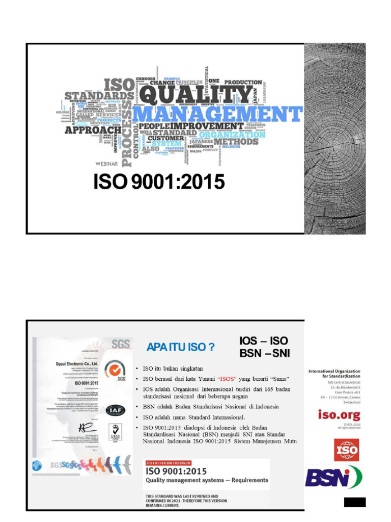 Iso 9001 Versi 2015 Part 2 | PDF