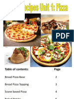 Year 8 Recipes Unit 1 Pizza