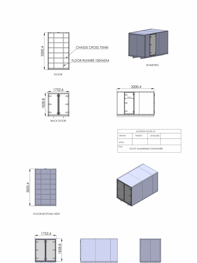 10.5 Aluminium Container Assembly Dwg.. | PDF