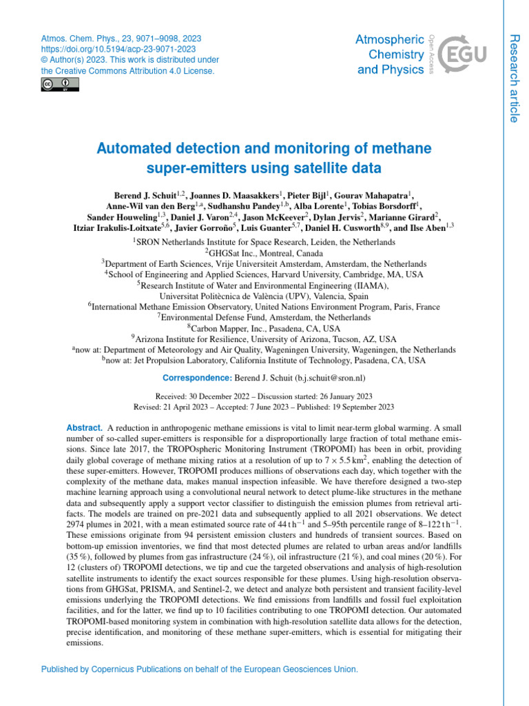 Automated Detection and Monitoring of Methane Super-Emitters Using ...