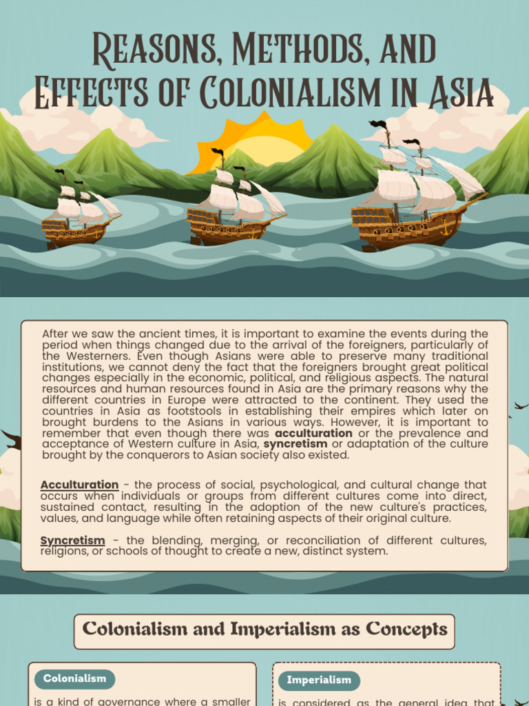 Reasons, Methods, and Effects of Colonialism in Asia | PDF ...