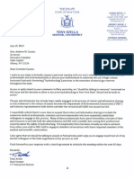 Avella Letter to Cuomo-Hydrofracking Meeting