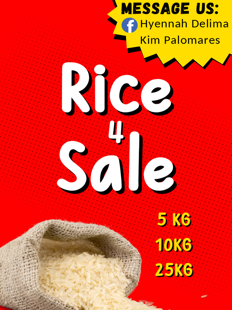 Rice For Sale Business Poster | PDF