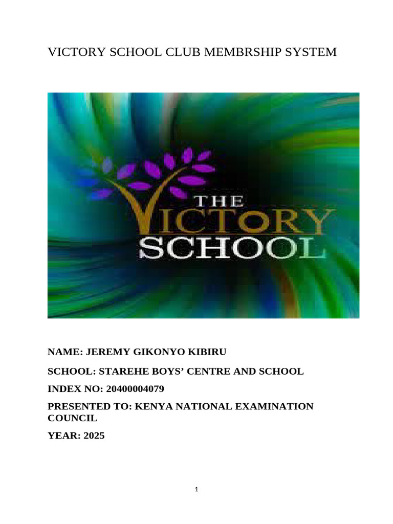 Kcse Project Milestone 1 | PDF | Computer Data Storage | Computing