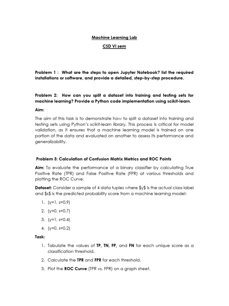 ML Lab 1-4 | PDF