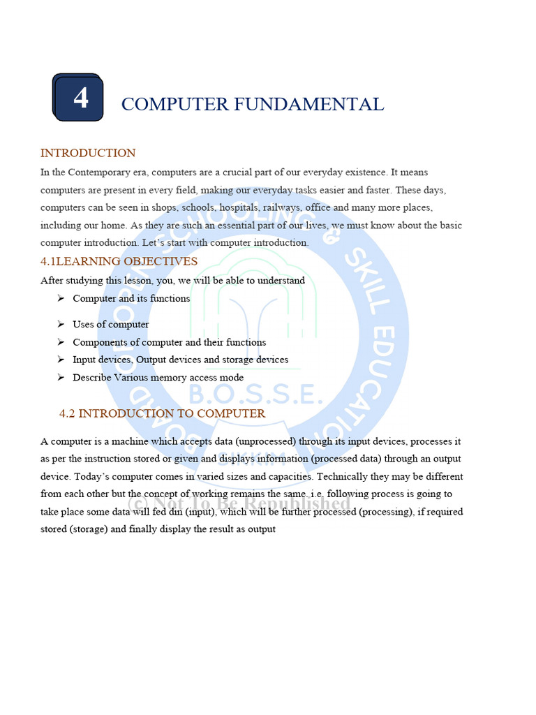 4.an Overview of Computers | PDF | Computer Data Storage | Printer ...