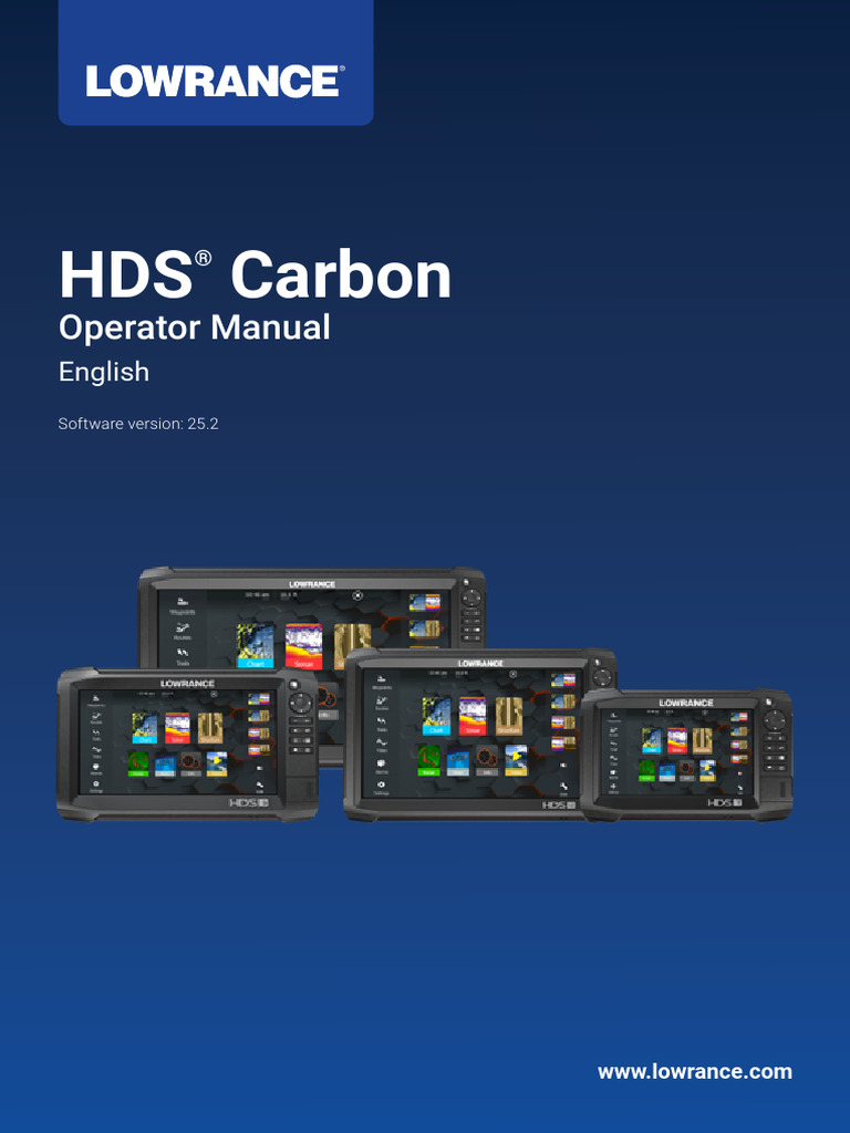 HDS Carbon: Operator Manual | PDF | Menu (Computing) | Contour Line