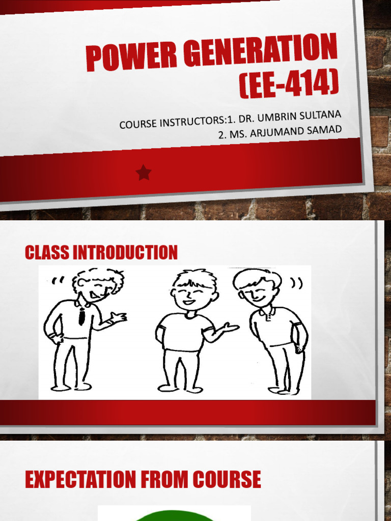 Dr. Umbreen Slides Merged Lecture 1-15 | PDF | Electricity Generation ...