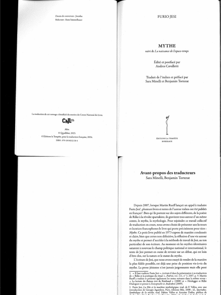Mythe - Furio Jesi | PDF