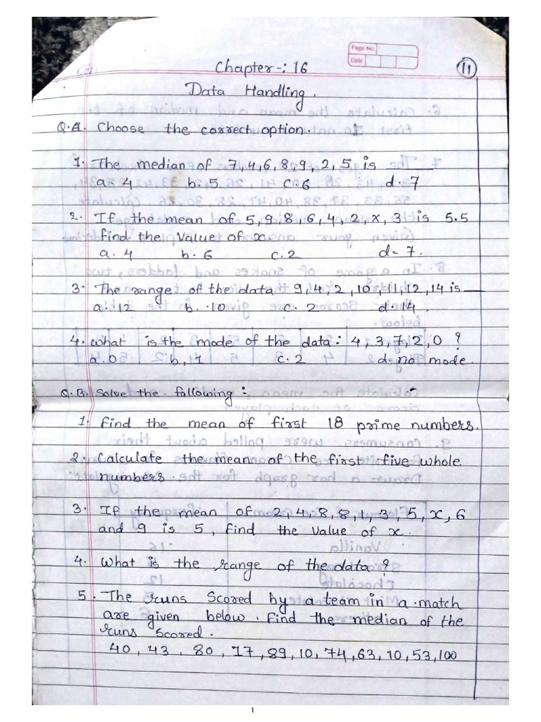 Ch-13 Data Handling G-7 | PDF