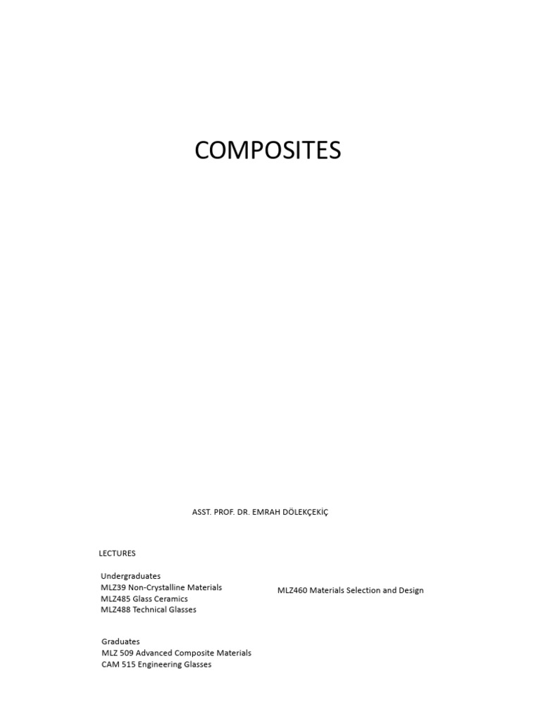 Composites | PDF | Composite Material | Fibers