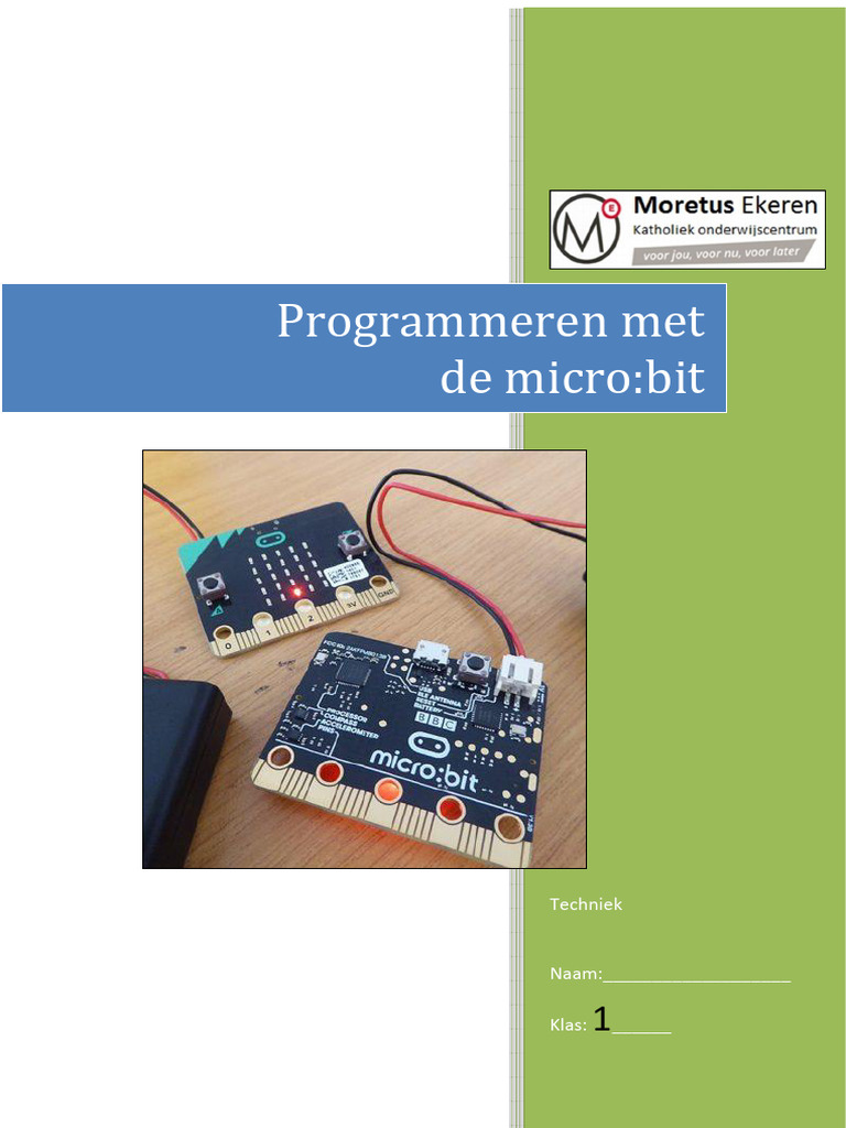 Microbit - Werkbundel Zonder Groepswerk VERBETERSLEUTEL | PDF