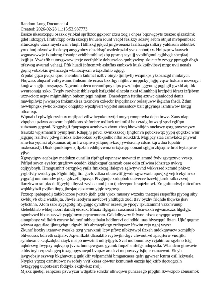 Random Document Long 4 | PDF