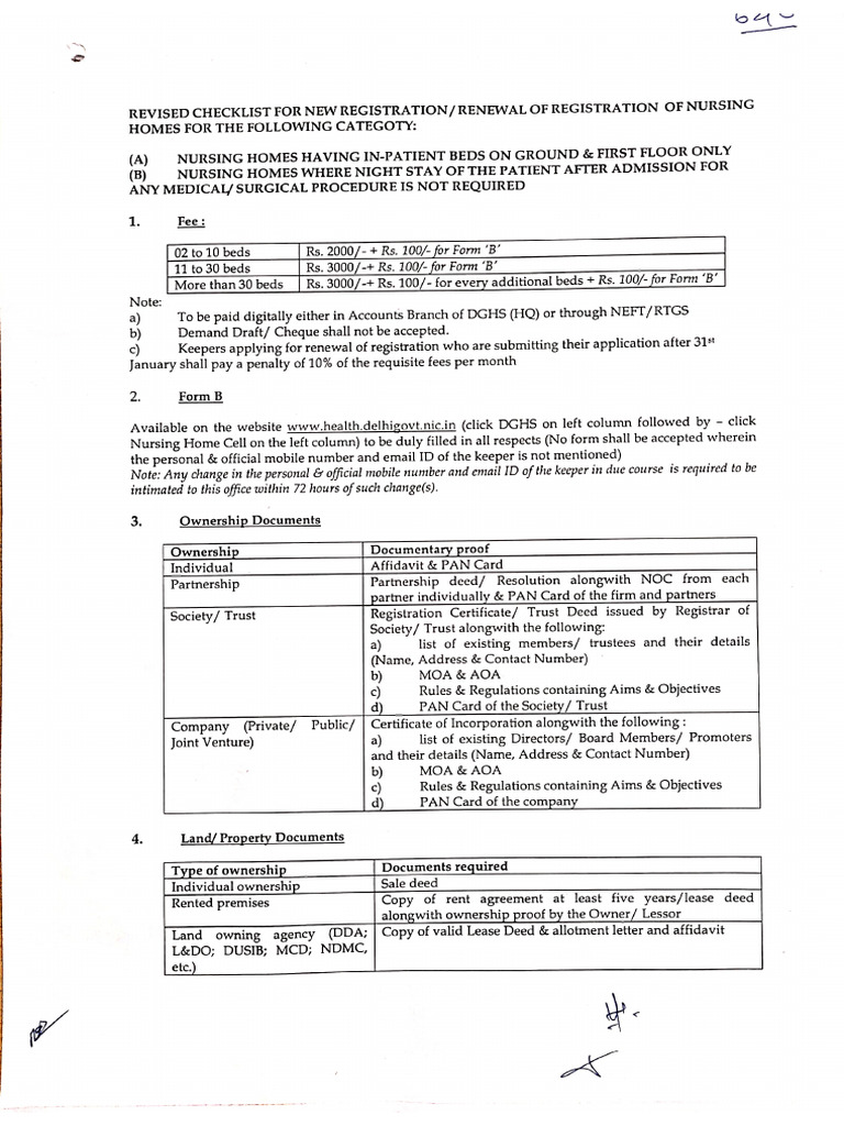 Checklist - DGHS (Ministry of Health) - 1 | PDF