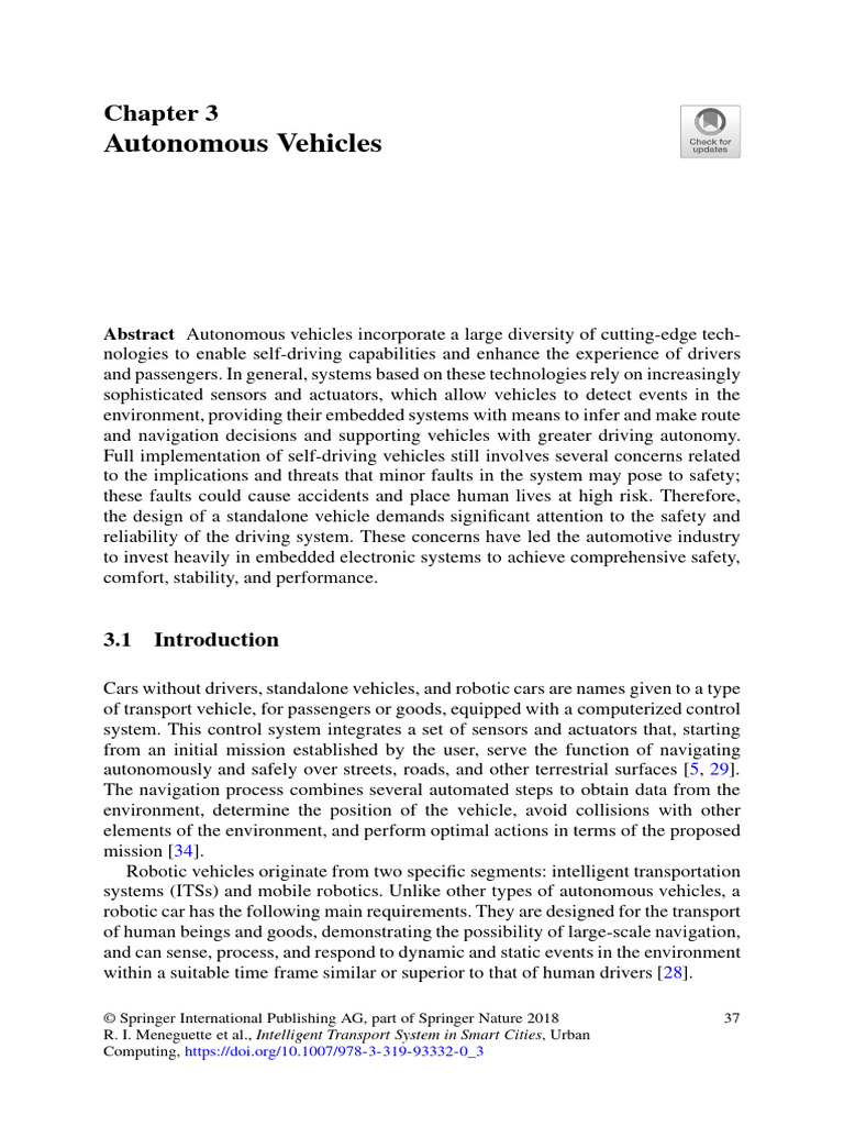Autonomous Vehicles | PDF | Control Theory | Computer Vision