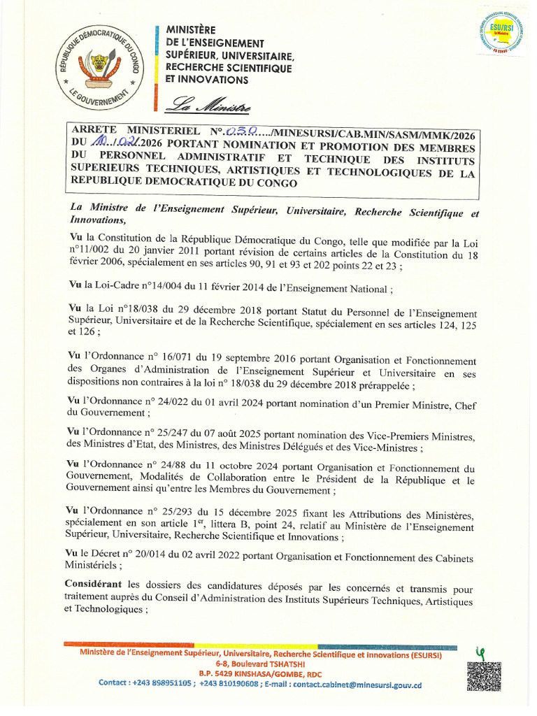 Arrete 030 - 2026 | PDF