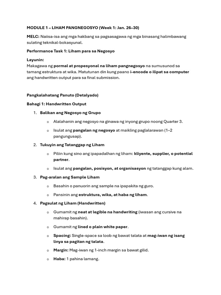 Performance Task 1 | PDF