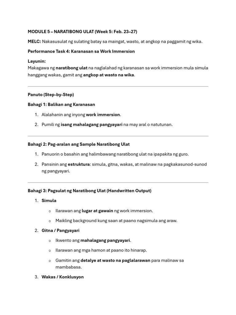 Performance Task 4 | PDF
