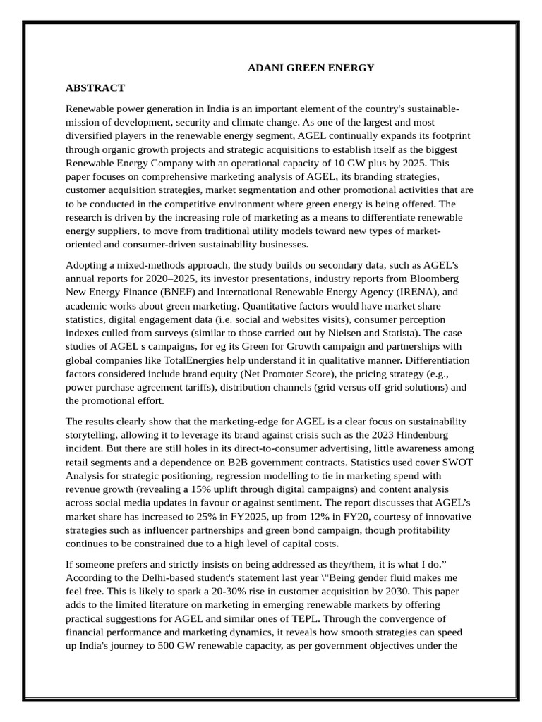 Research Paper Ayush | PDF | Renewable Energy | Economies