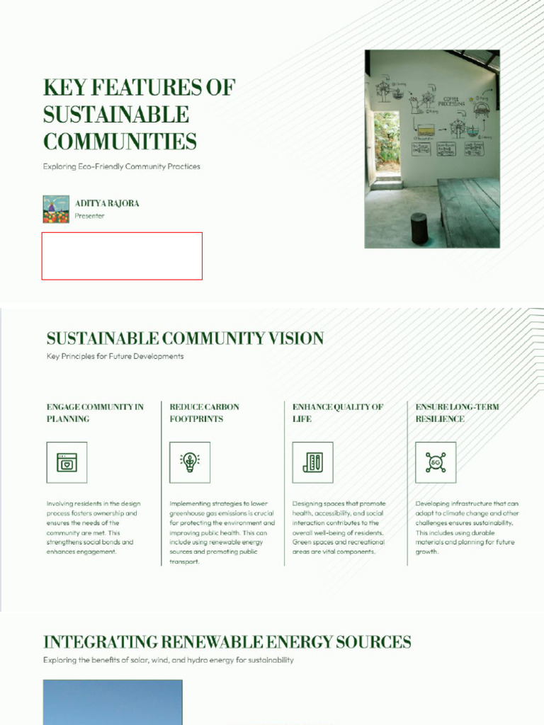 Sustainable Communities Aditya Rajora Abhipsa Anand 11-B | PDF
