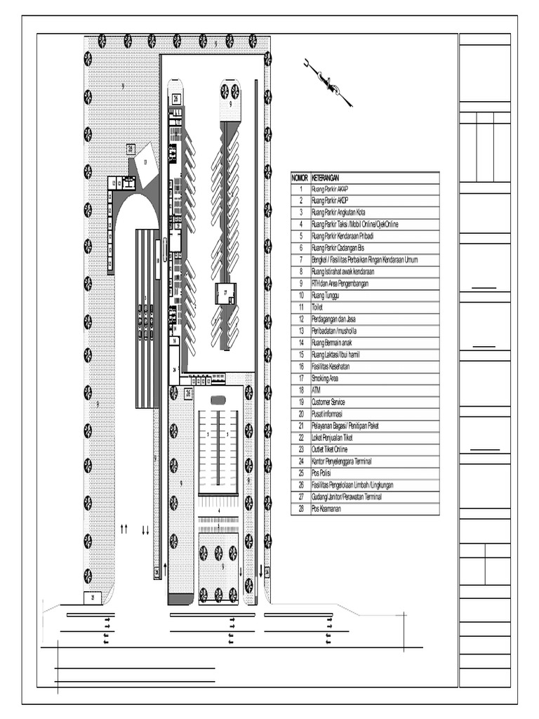 Terminal A Siteplan Dan Sirkulasi Dan Rambu Rev 1 | PDF