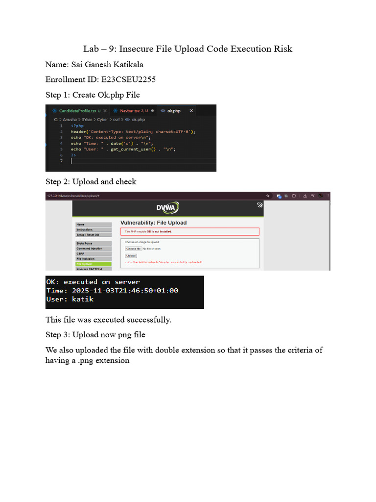 E23cseu2255 Lab 9 | PDF