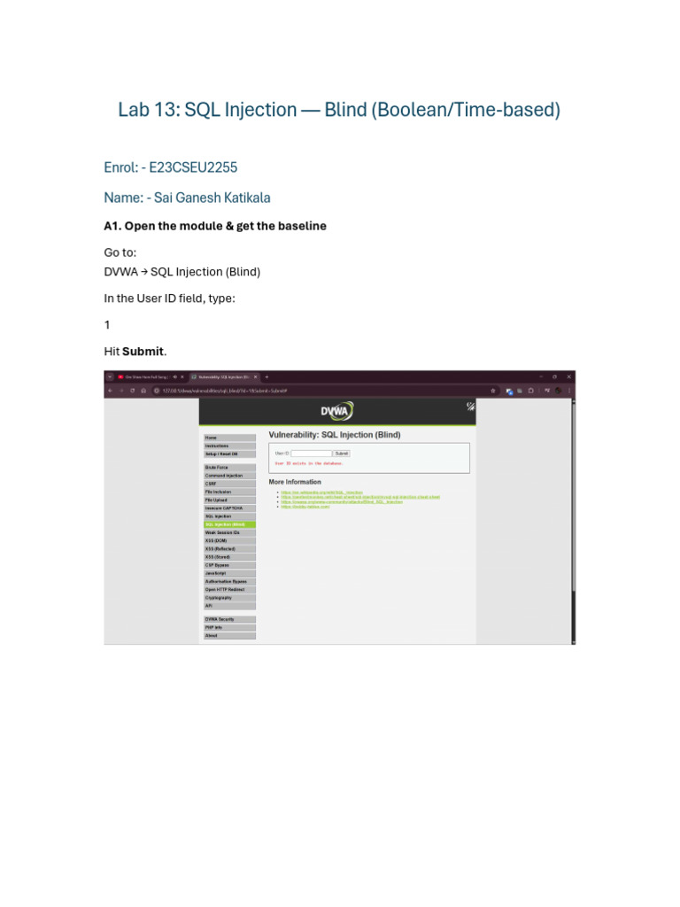 Web Security Lab 13 | PDF