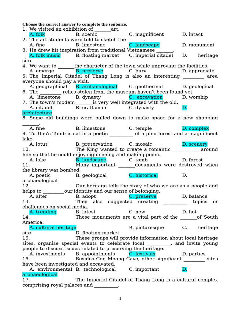 Grade 11 - Unit 6 - Week 28 | PDF | Landscape