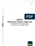 SISPAG Sistema de Contas a Pagar Itaú