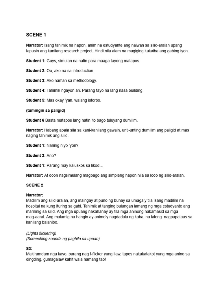 Short Film Script | PDF