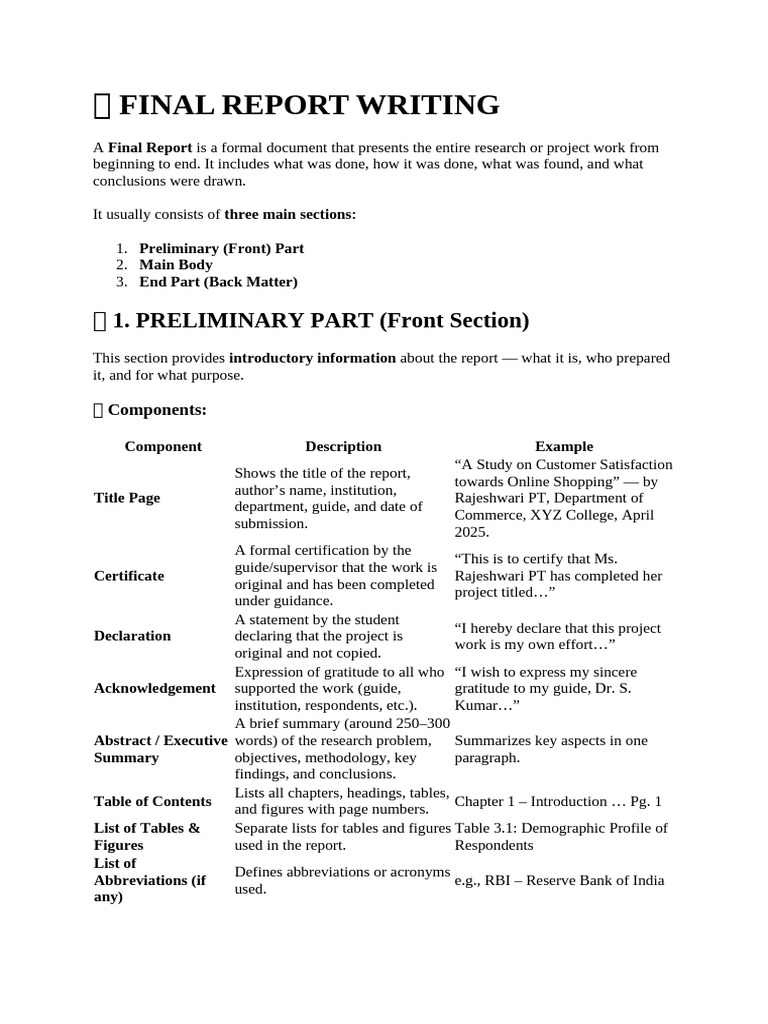 3 Final Report Writing | PDF | Methodology | Data Analysis