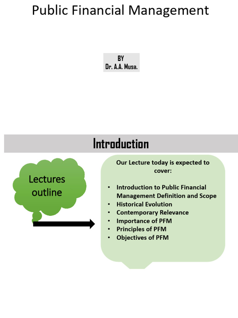 Public Financial Management | PDF | Sustainability | Macroeconomics