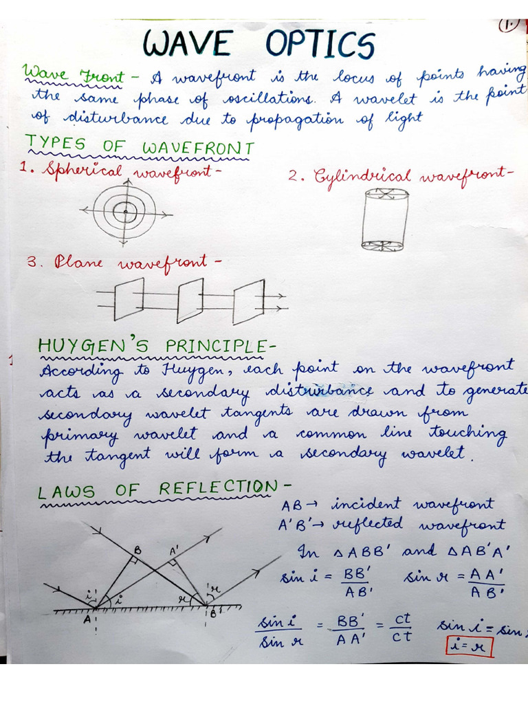 Wave Optics | PDF