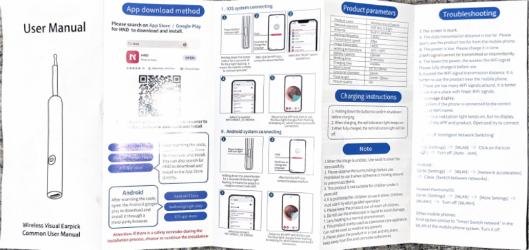 Ear Camera Manual | PDF