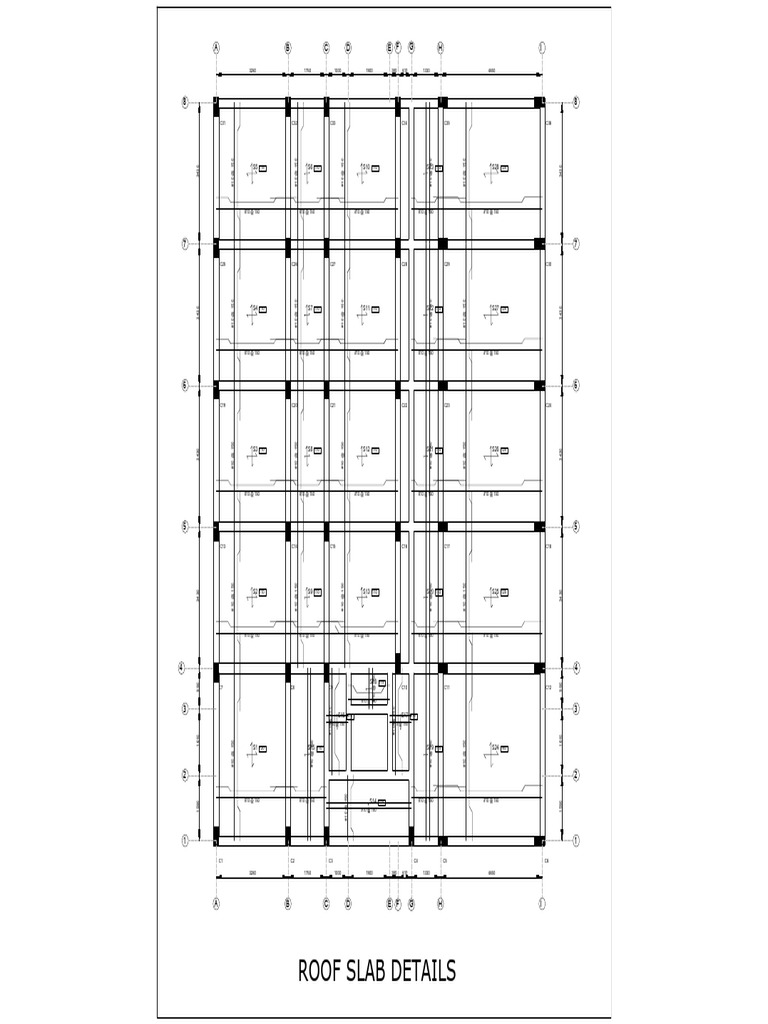ROOF SLAB REINFORCEMENT DETAILS-Model | PDF
