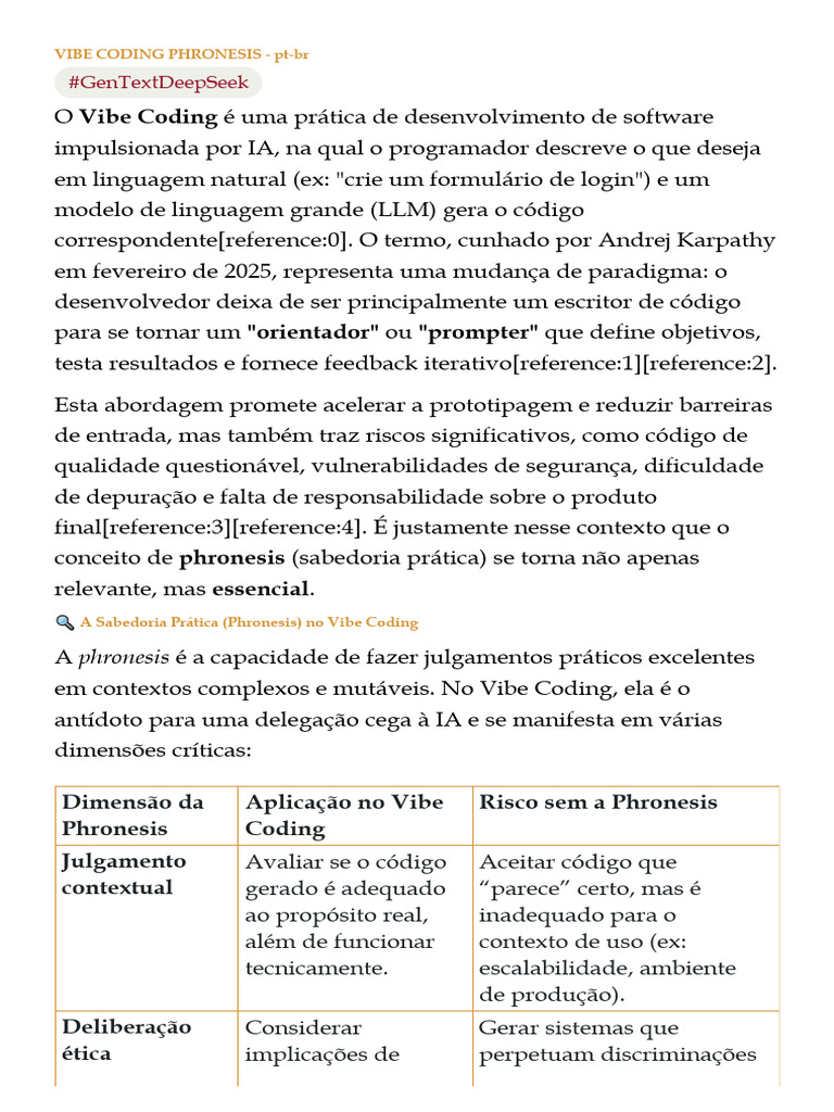 Vibe Coding Phronesis - PT-BR | PDF