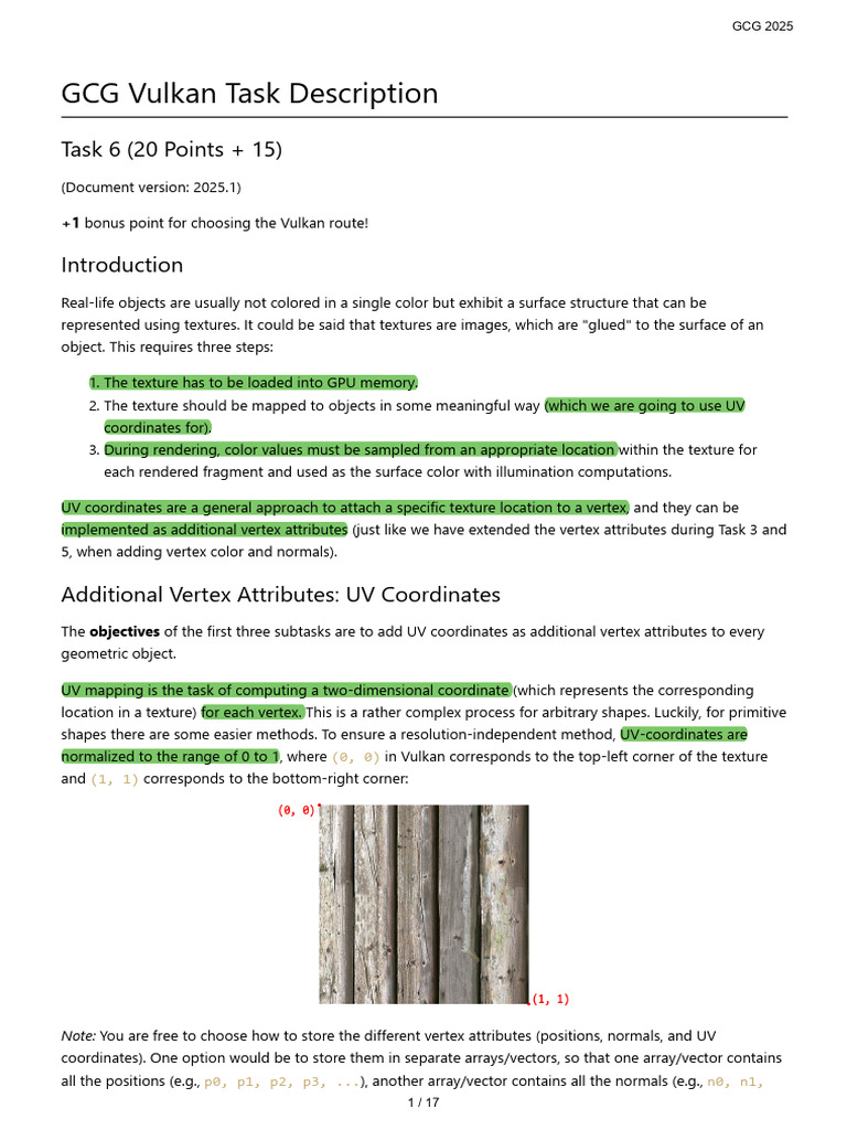 VK Task6 | PDF | Texture Mapping | Shader