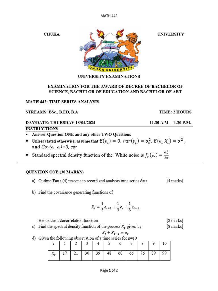 Math 442 | PDF | Statistical Theory | Statistical Analysis