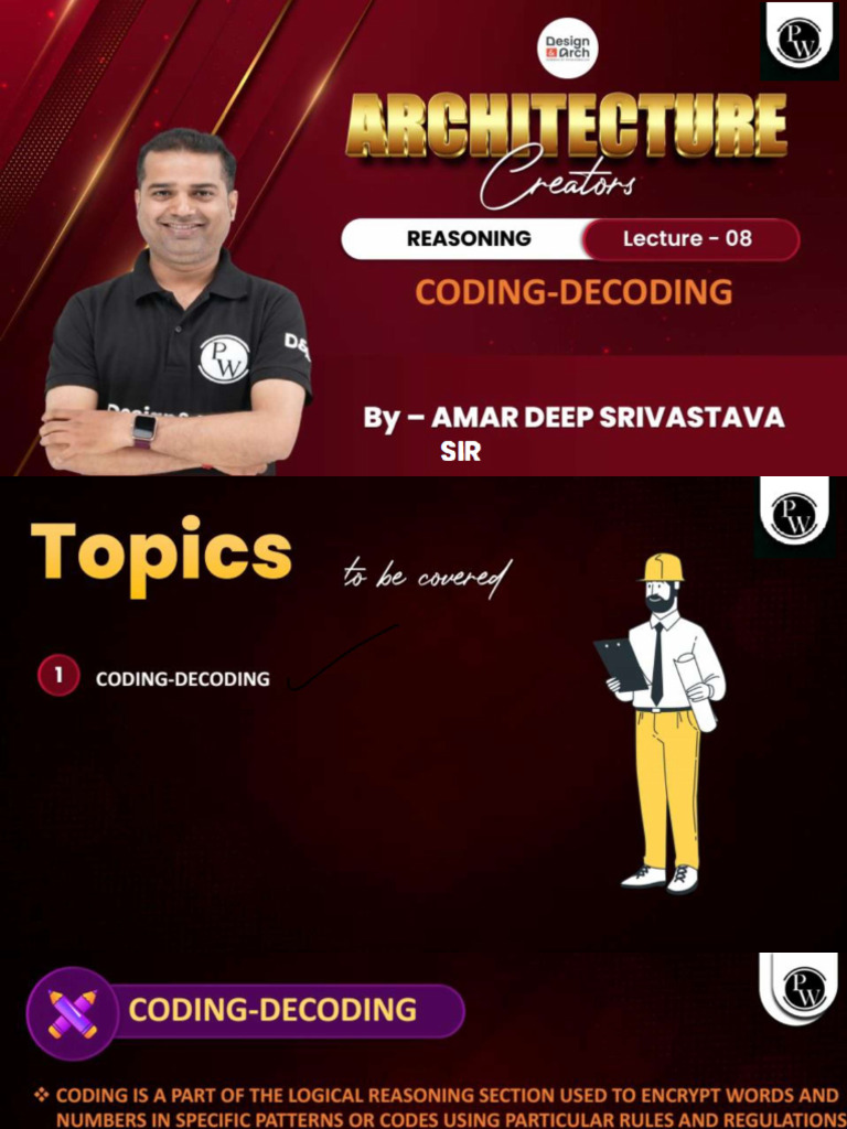 Reasoning 08 - Class Notes - Architecture Creators 2025 Batch | PDF