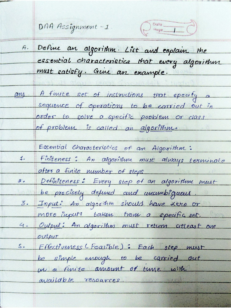 01 Assignment Da A | PDF
