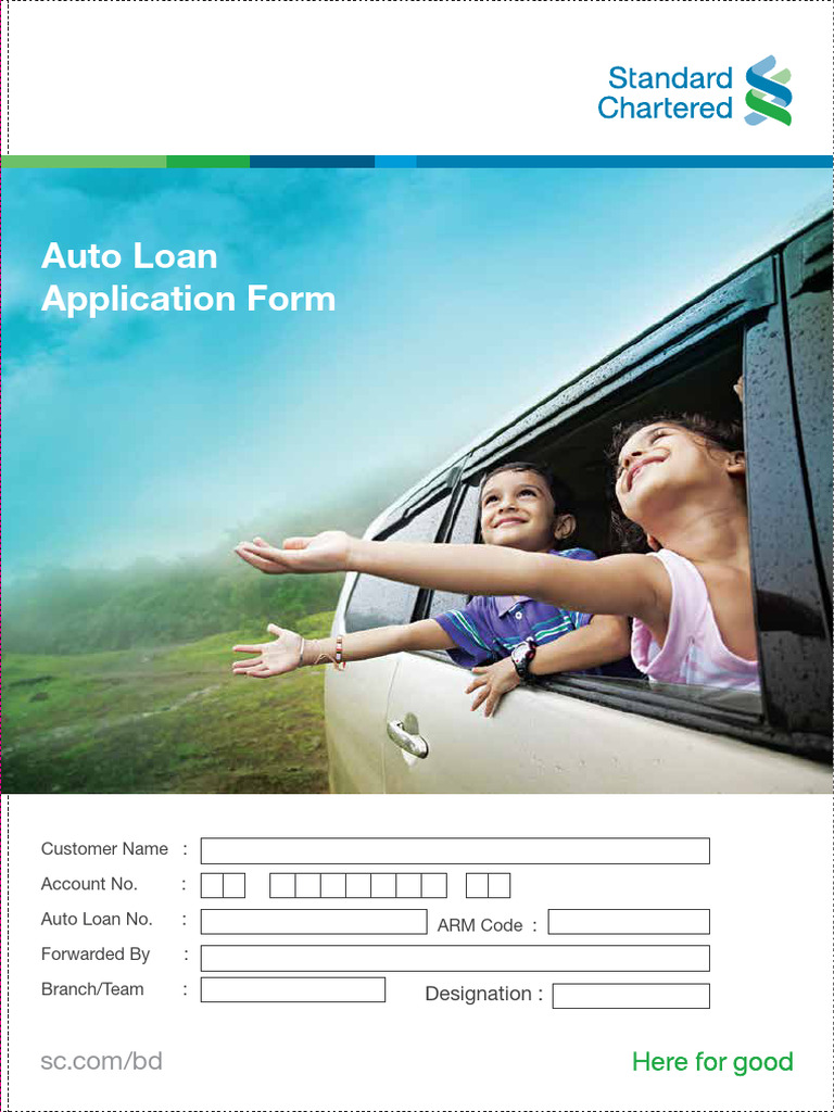 BD Auto Loan Application | PDF | Banks | Interest