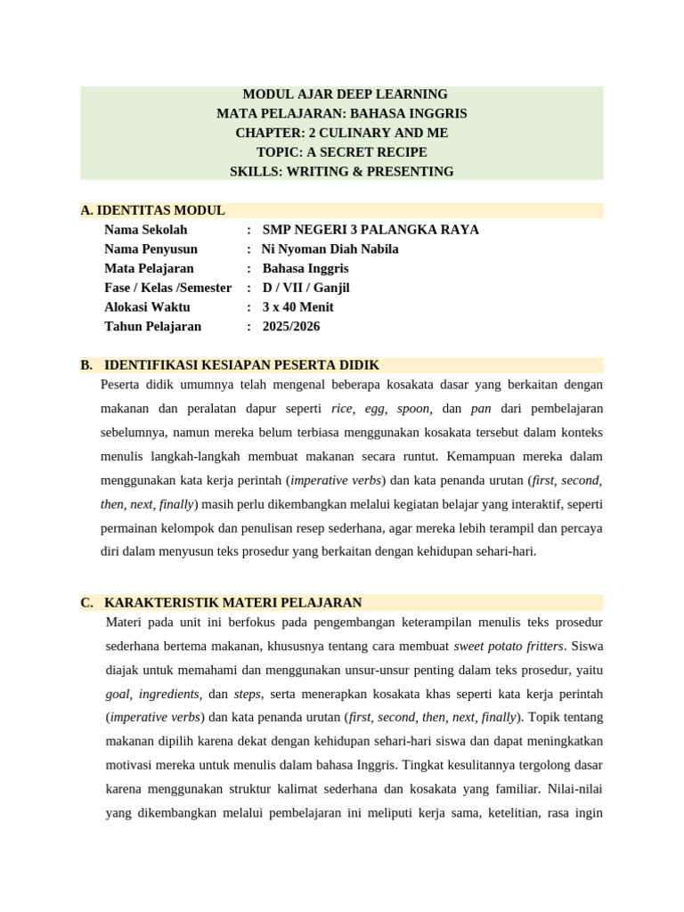 Modul Ajar Pertemuan 9 | PDF