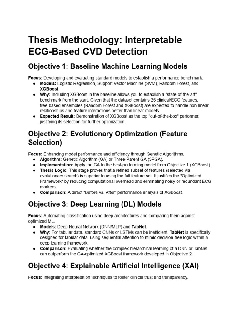 Thesis Methodology Plan | PDF | Deep Learning | Machine Learning
