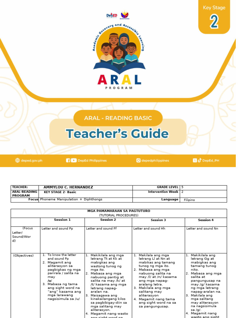 Plan Aral Wk4 | PDF