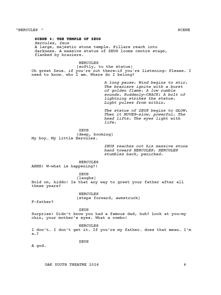 Scene 4 - Hercules, Zeus | PDF | Zeus