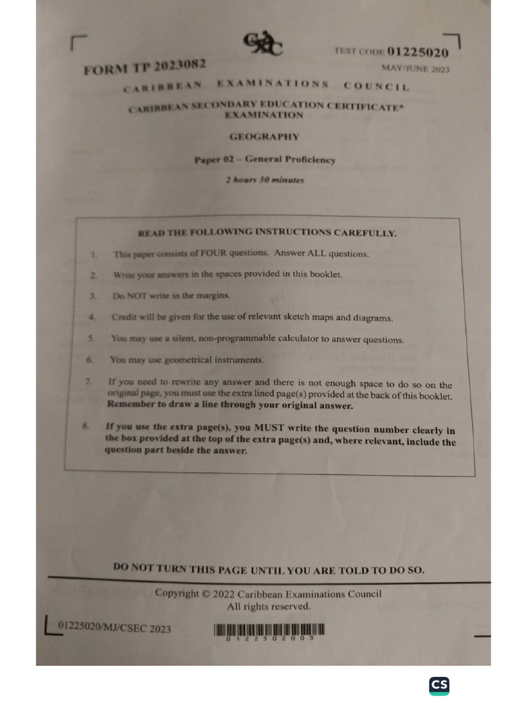 2023 Paper 2 Geo | PDF