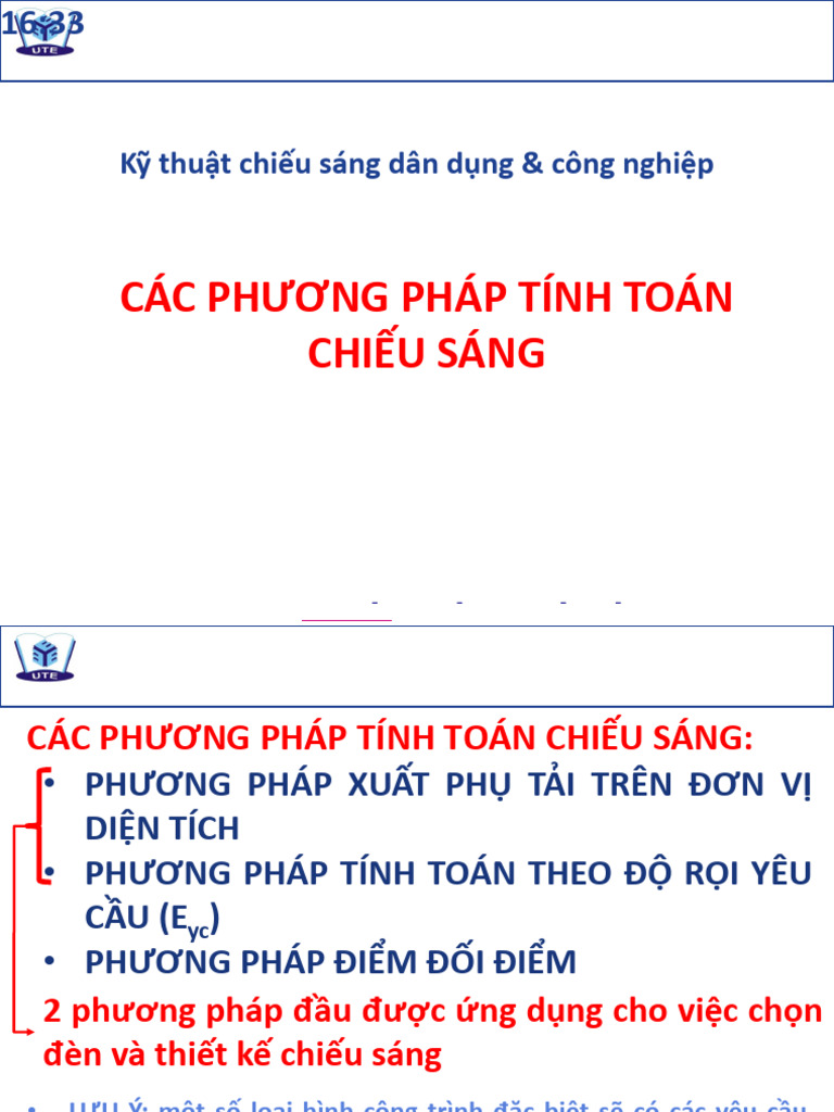 Ktcs 5 Tinh Toan Chieu Sang | PDF